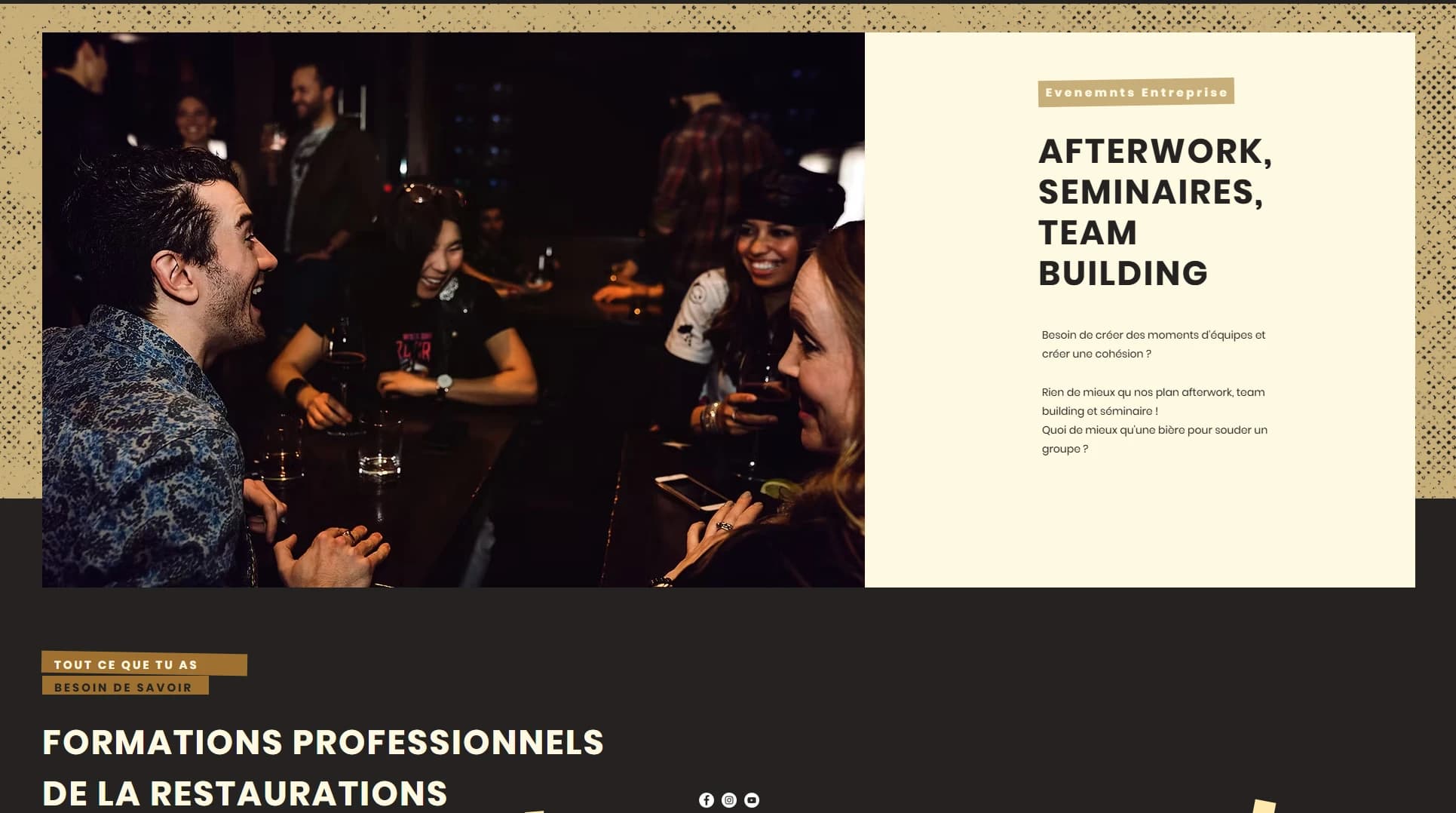 Capture du site BeerBeer réalisé par Chill Studio